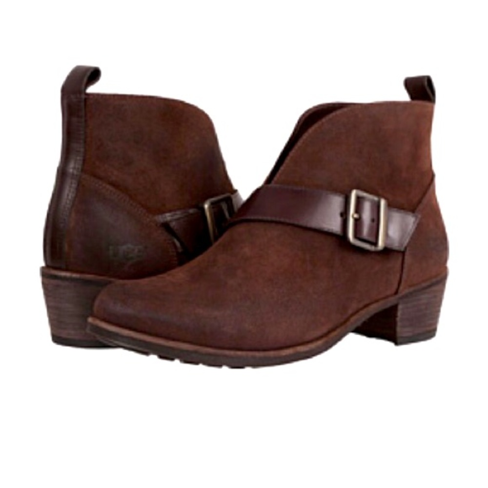 Womens Ugg Wright Belted Booties
